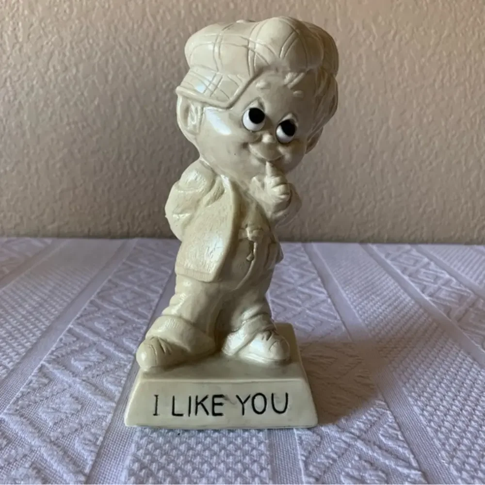 Vintage 1973‎ Wallace Berrie & Co Resin “I Like You” Figurine